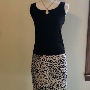 Loft Leopard Print Skirt, Sz 6P